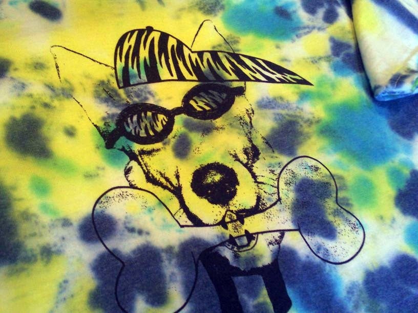 Tie Dye Dog Pound Rescue Crazy Dog Bone Kids T-Shirt