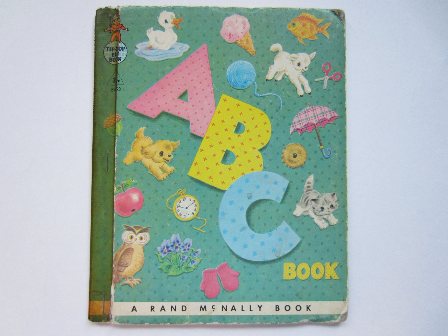 1950s Vintage Alphabet Book, ABC Book