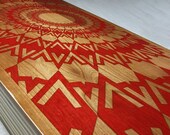 Radial - original laser engraving and hand inking by Otto Gunther