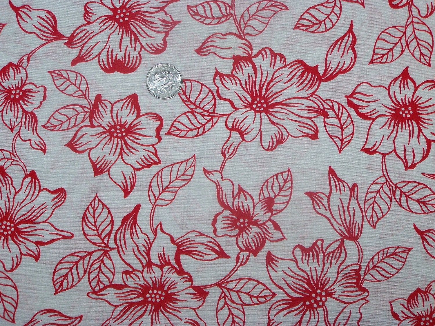 Flowers On Fabric