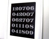 Dates To Remember Print