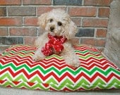 Dog Bed Cover Chevron Decorative Pillow - Size Small - 19 x 25 Inches - Choice of Chevron Prints