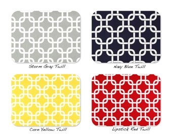 Throw Pillow Cover One Euro Sham 24 x 24 Inches - Chain Link Decorative Pillow Covers Four Colors Mix and
