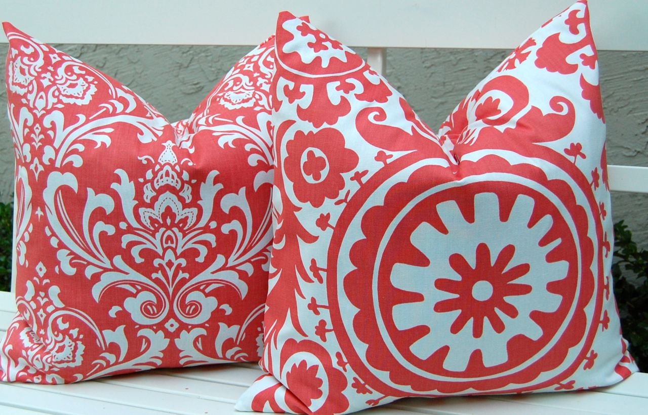 Coral Throw Pillows