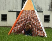 Child Toddler Kid's Play Teepee/Tent Hideaway in All Star 2 Fabric by Riley Blake