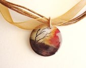 Jewelry Penny Pendant Fire Flash