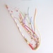Valentine Fantasy Festival Wand  Red, Yellow, Orange Purple, Green Ribbons Beads