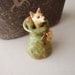 Art Sculpture Animal Coyote Totem Sage Sand Cloak Citrine Bronzed Mica