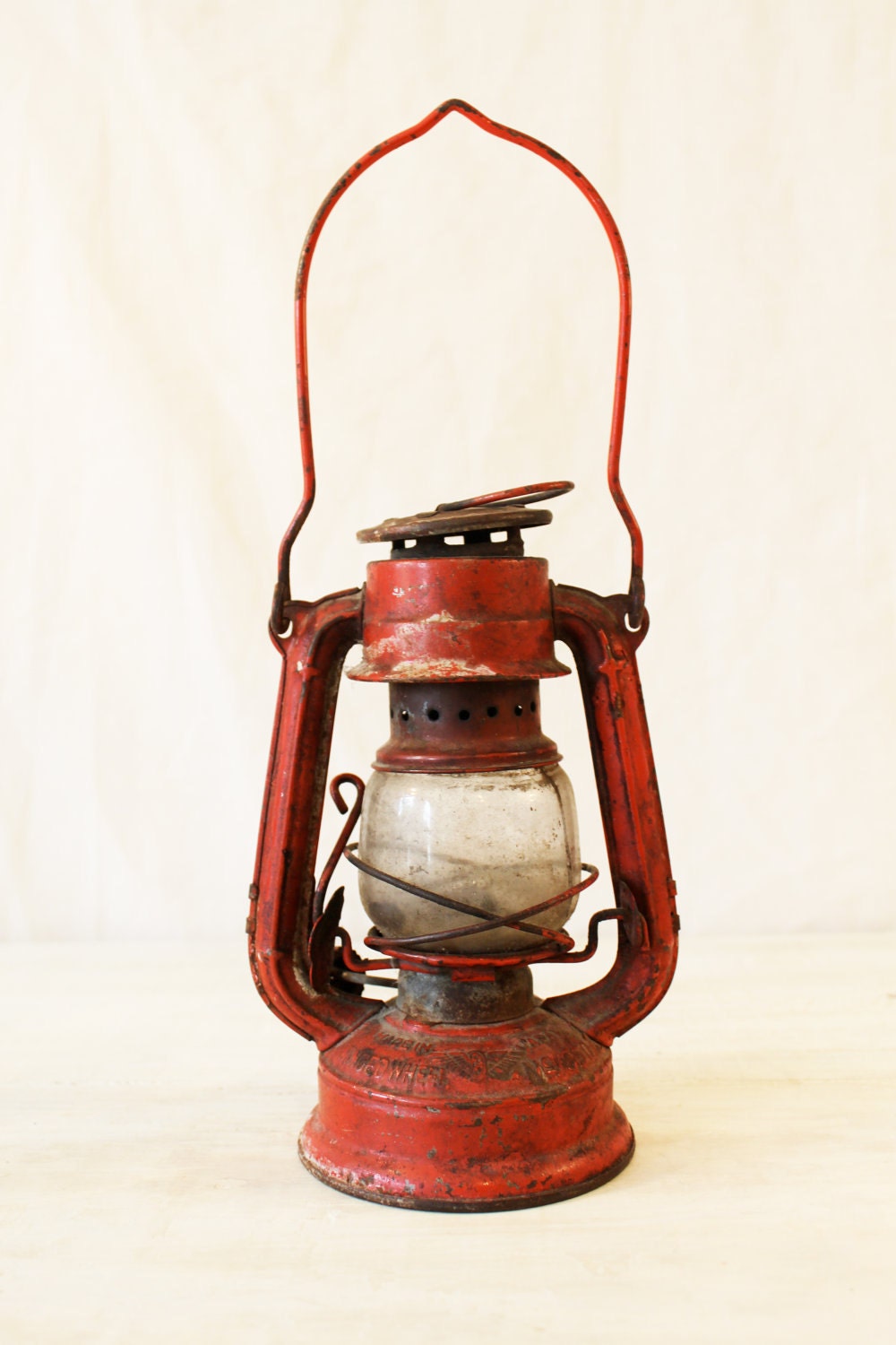 vtg little red lantern