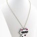 Geeky Kitty With Glasses Laser Cut Layered Acrylic Pendant Kawaii Japanese Anime Style