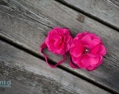 Dainty Hand Sewn Flower Petals Headband for infants, toddlers, girls, teens and adults