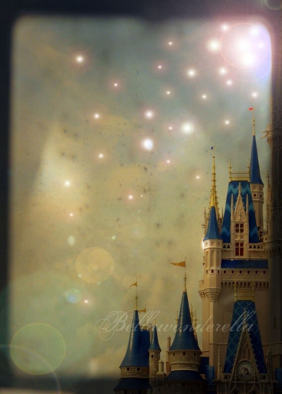 Once Upon a Time- 5 x 7 Metallic Fine Art Photographic Print, Castle Photograph, Dreamy, Magical, Whimsical