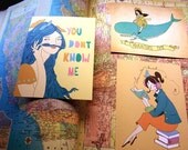 Bunny Dee Post Card Set of 3