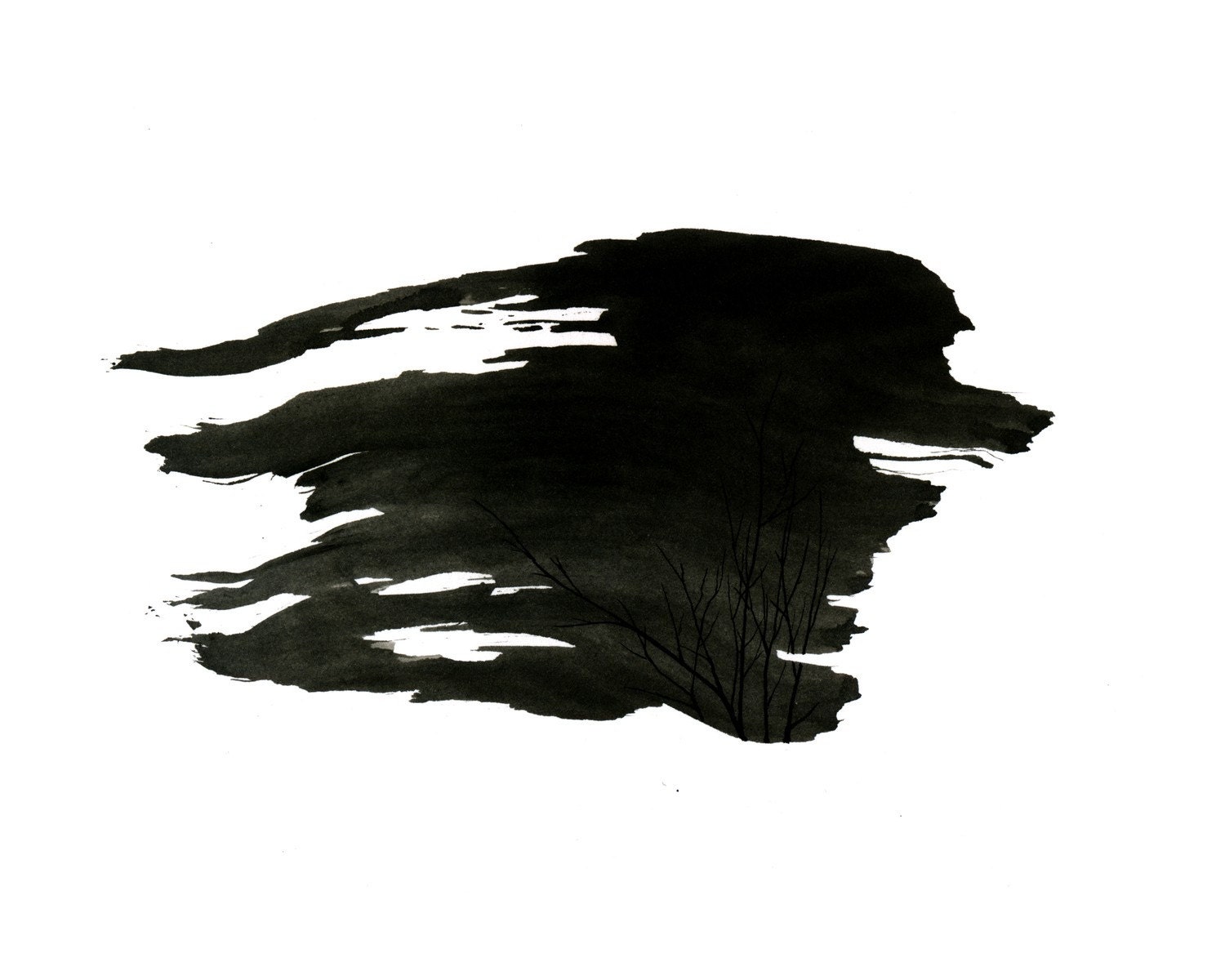 Gust - Original Ink Drawing