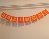 FREE SHIPPING, BAZINGA Garland Banner