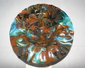 Retro Bowl with Stand - Fused Glass