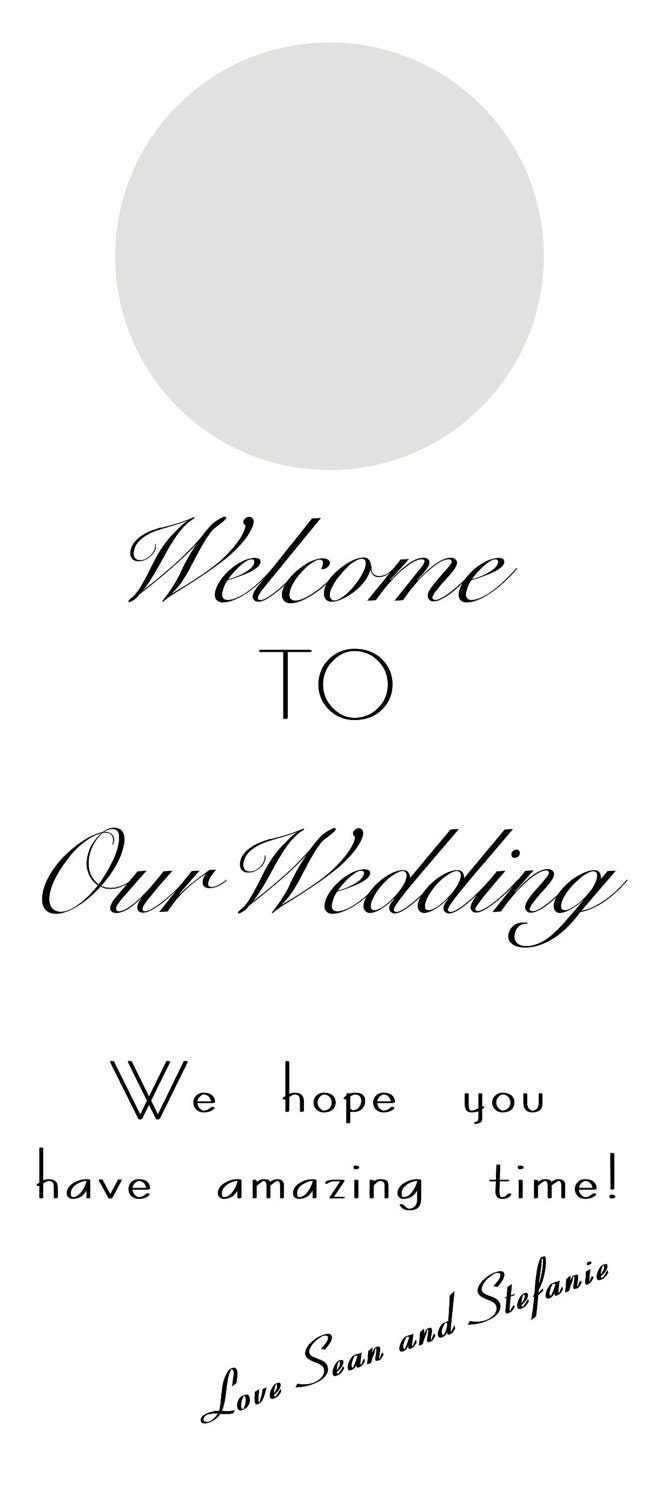 Door Signs for Wedding Party customized for you