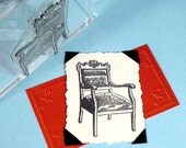Arm Chair Clear Polymer Rubber Stamp