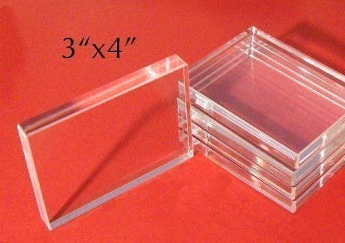 3x4 in. Acrylic Block Stamp Mount