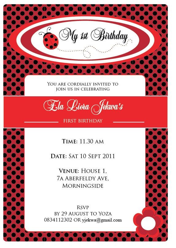 CUSTOMISED Ladybug Invitation Il_170x135