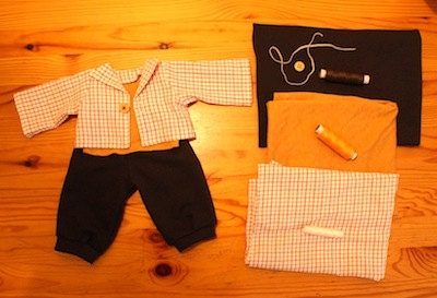 Sewing Pattern and Tutorial for Doll Outfit Lino