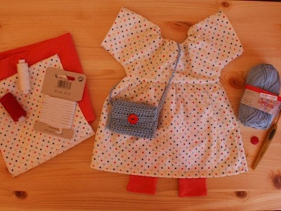 Sewing Pattern and Tutorial for Doll Outfit Dotti