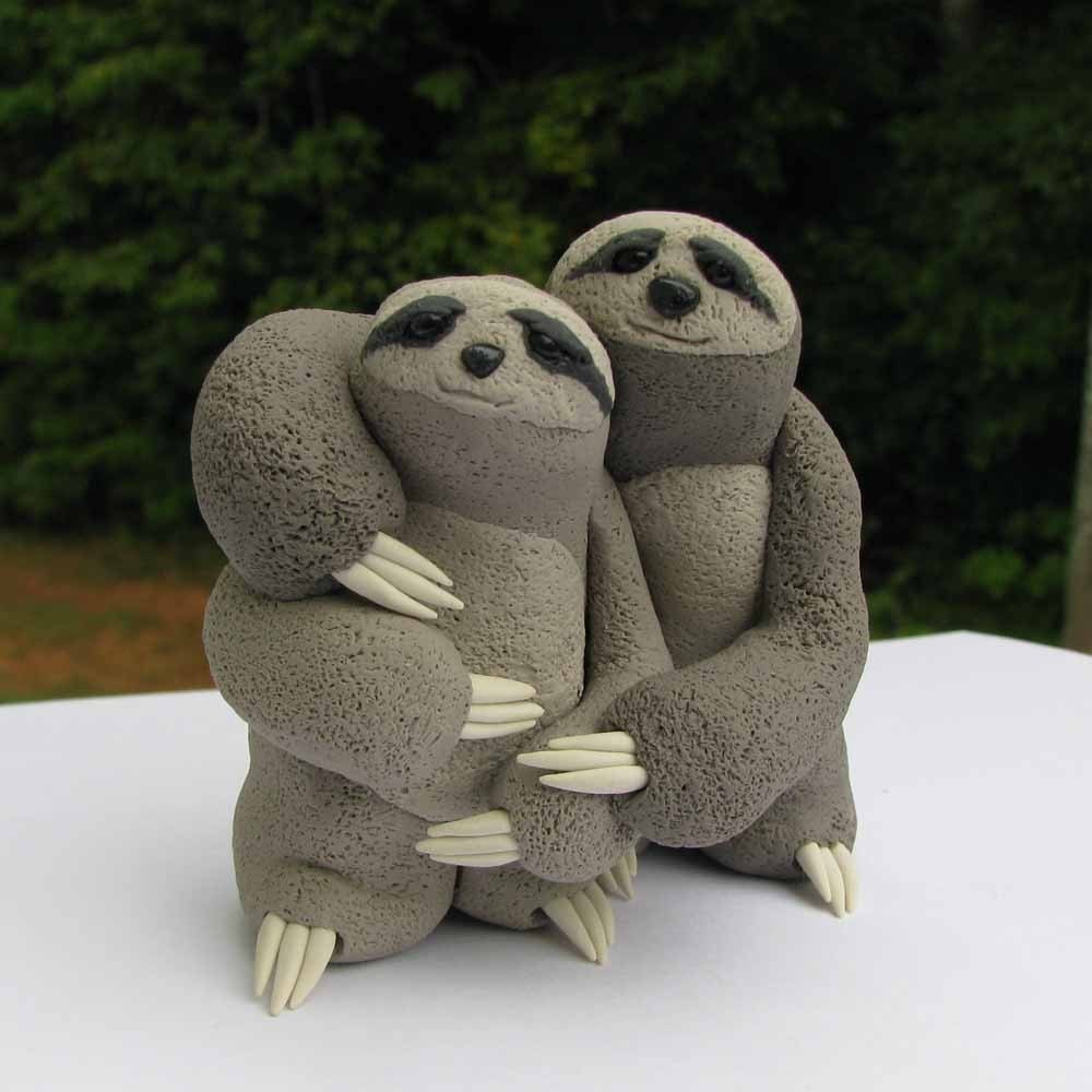 Sloth Love wedding cake topper