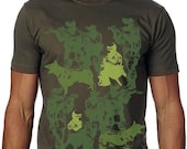 Dogs Tshirt Soldier Military MENS shirt
