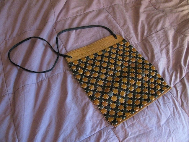 1970's Vintage Brown Leather Purse