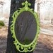 Mirror Vintage Syroco Ornate in Chartreuse