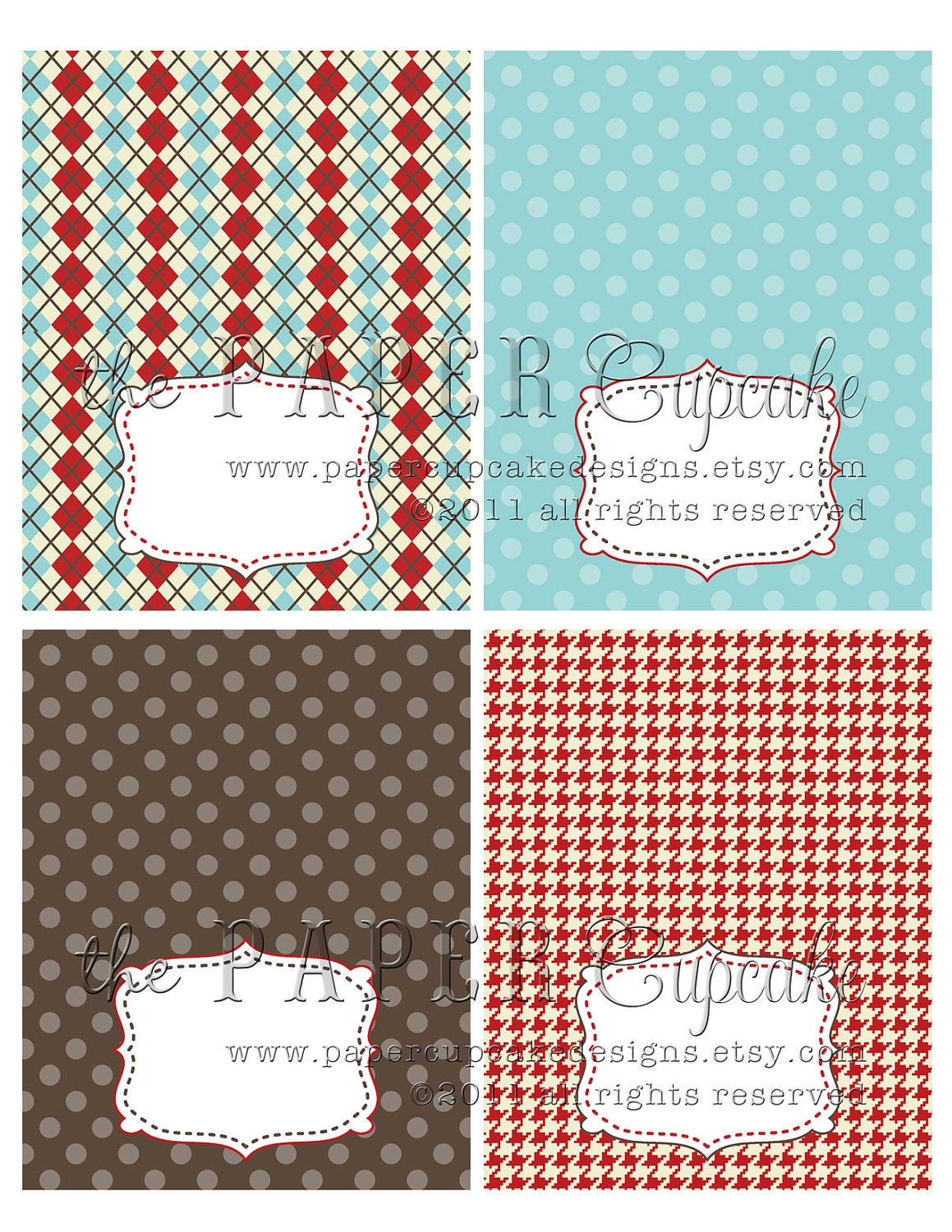Printable Place Card / Food Tent Card Labels - Classic Sock Monkey Theme - DIY Printables by The Paper Cupcake Il_170x135