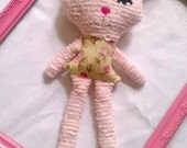 Pink Chenille Bunny