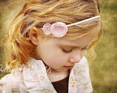 lucy . pink (fabric flower headband)