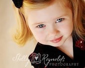 lucy . black (fabric flower headband)