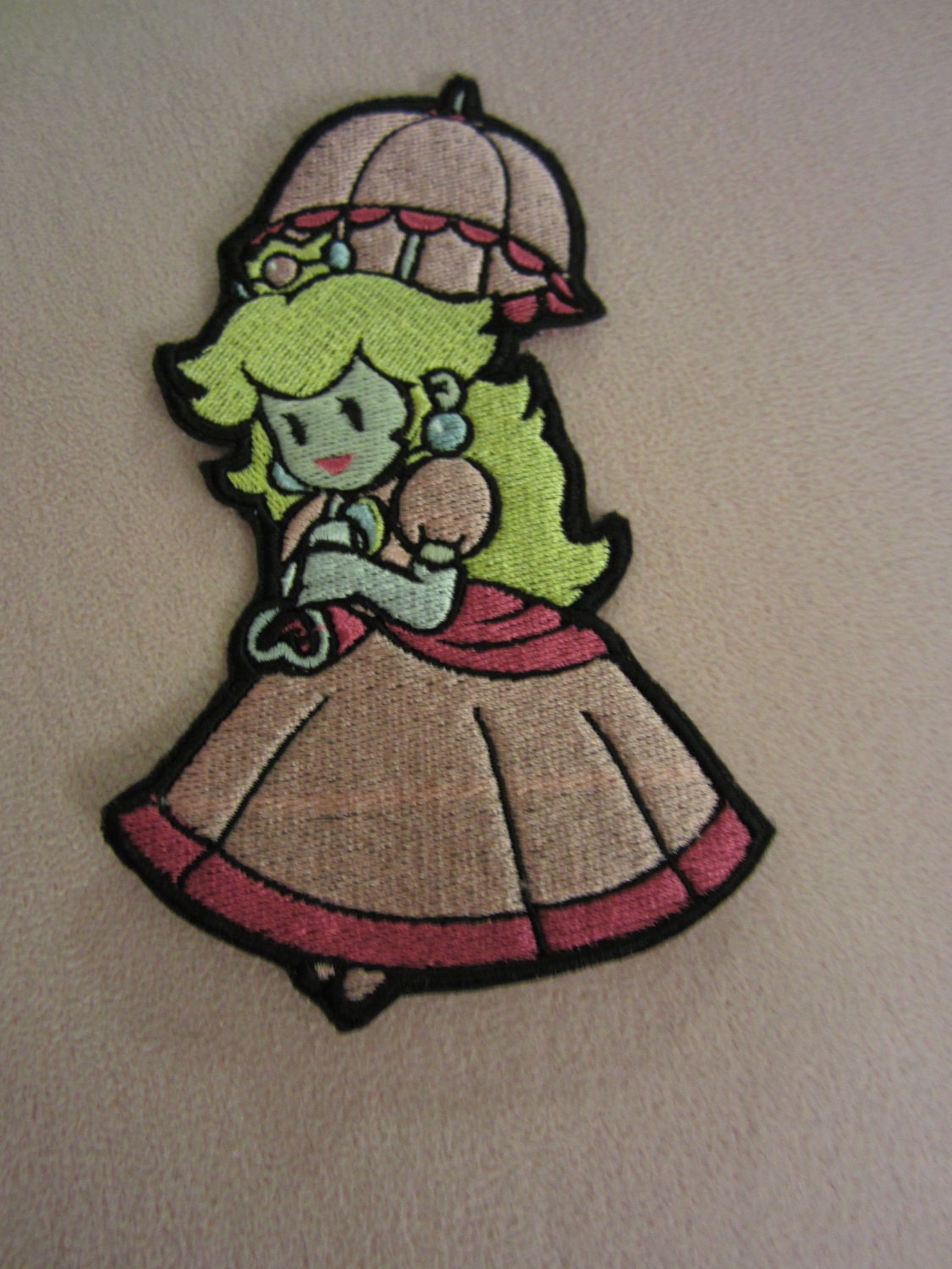 Princess Peach Sew on Patch