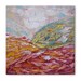 First snow  -  FREE SHIPPING - Original Oil Painting Canvas Palette Knife - by SOLOMOON - ready to hang 16x16 impasto painting painted sides