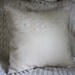 Linen pillow cover with block print