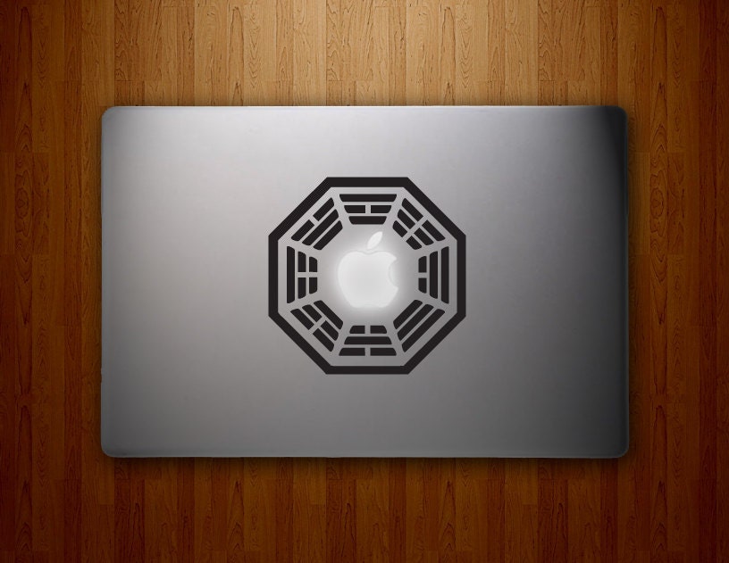 Dharma Initiative Decal - Lost Inspired - Lost Sticker MacBook Decal - Vinyl Decal