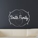 Family Name Wall Decal - Custom Monogram Wall Decal - Personalized Vinyl Wall Decal