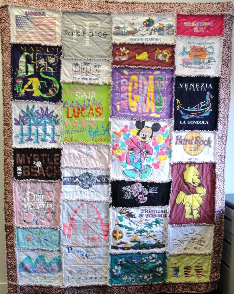 I've Been to the Ends of the Earth, Now What - Custom T-Shirt Quilt