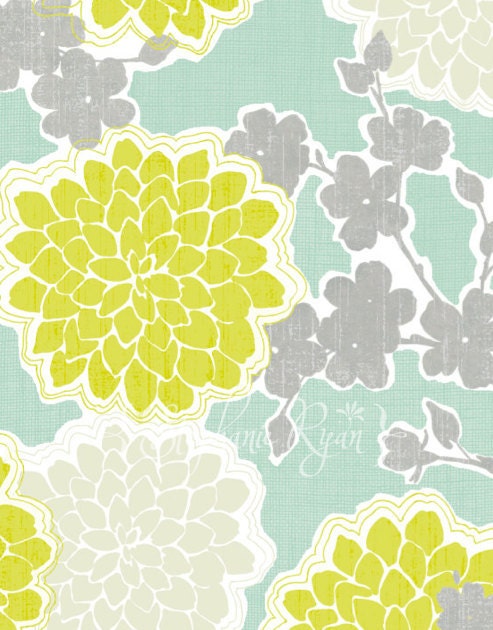 Graphic Illustration Print Loving Blossoms