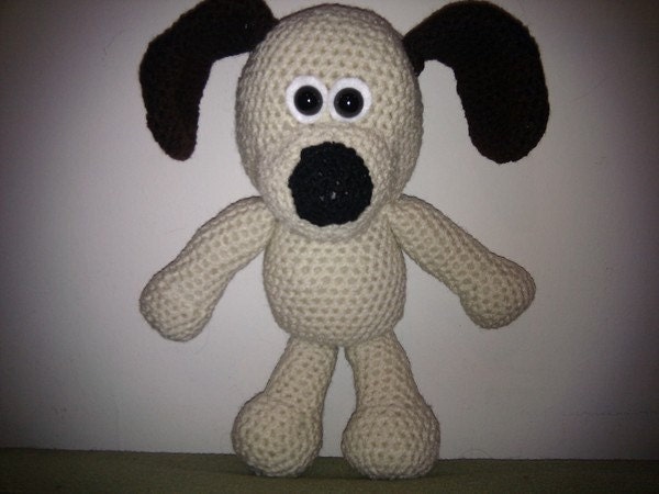 Crochet Gromit Inspired dog Doll