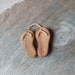 Wooden elf's slippers, miniature native wall art