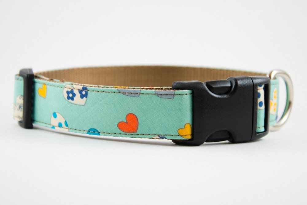 I Heart Retro Dog Collar