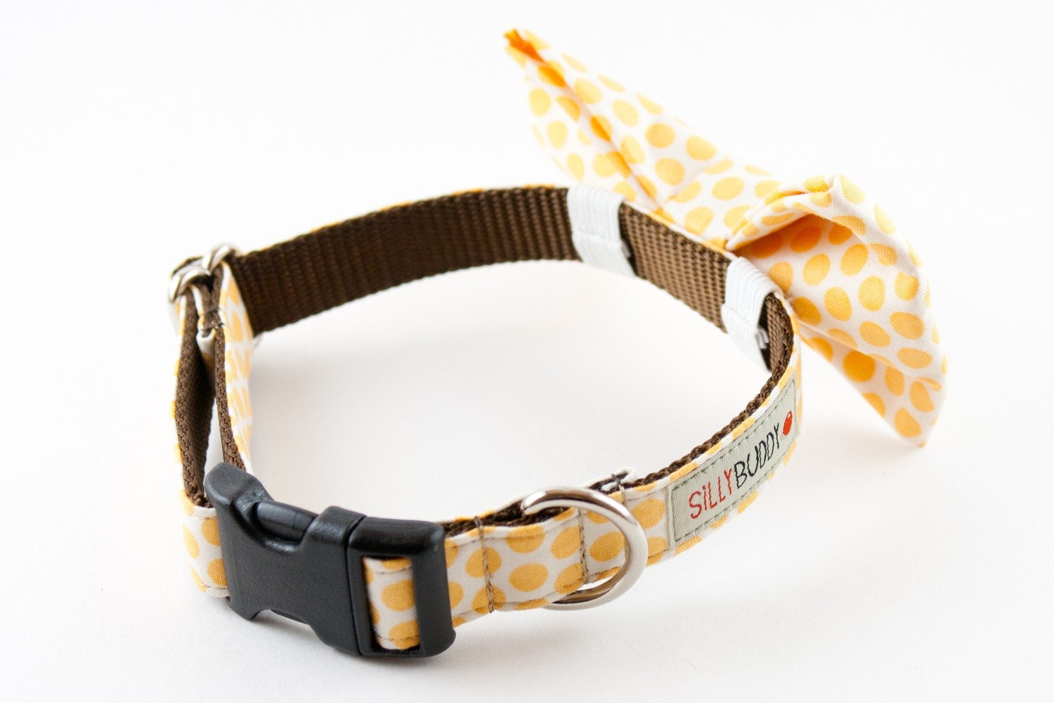 Sunshine Honeycomb Bowtie Dog Collar
