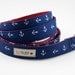 Navy Blue Anchor Dog Leash