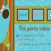 Rocket Ship Birthday Party Invitations