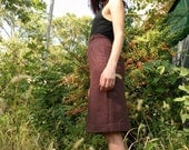 S A L E - - Maroon Pencil Skirt