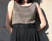1980s Vintage Gold and Black Jumper
