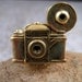 Gold Vintage Camera Steampunk Filigree Adjustable Ring